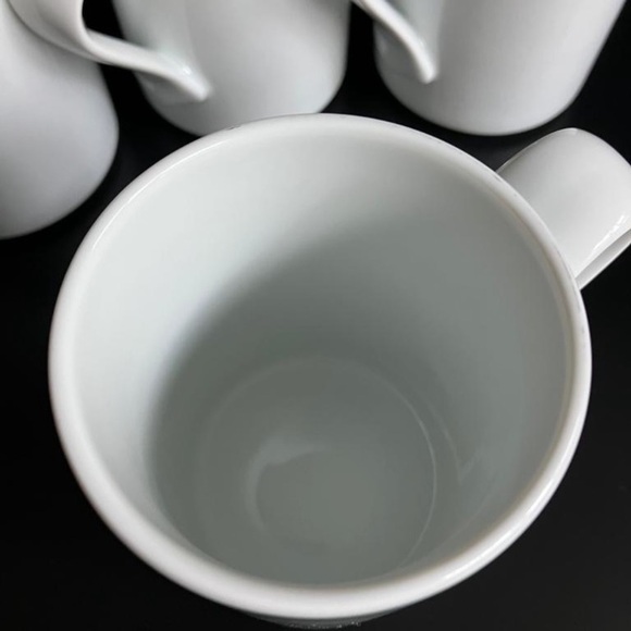 DANSK Christianshanv Green Trim Bistro Mugs Set of 4 - Picture 3 of 5